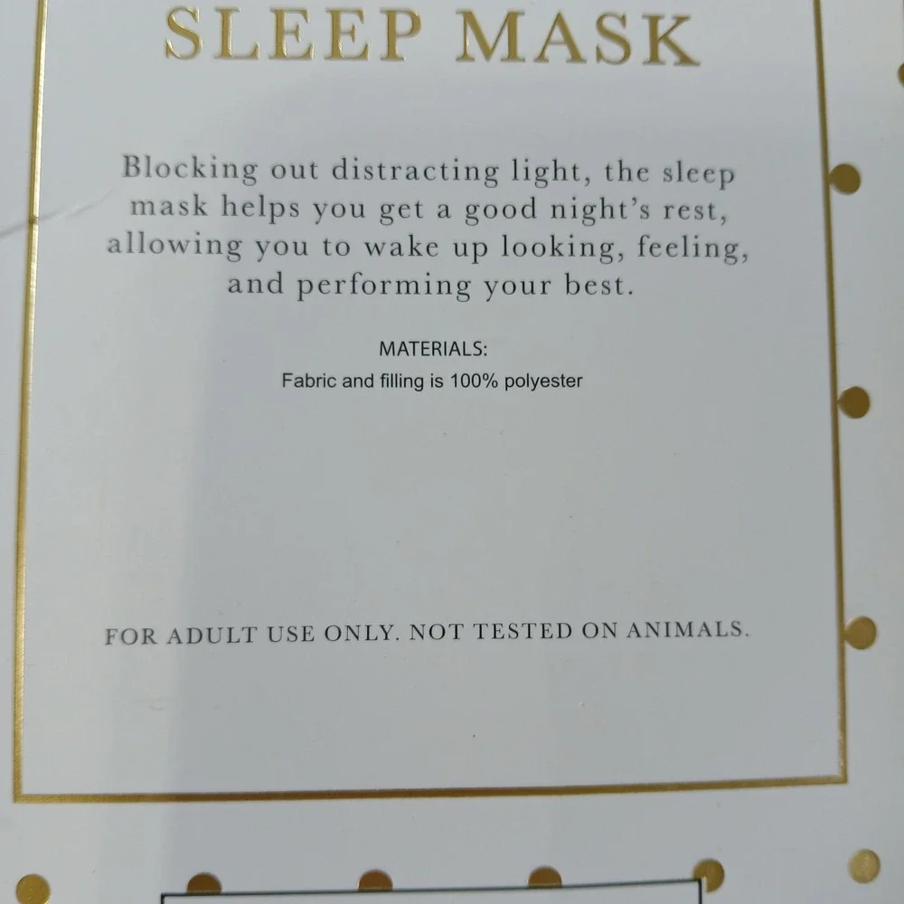 Belle Mason Luxury Satin Floral Print Sleep Mask New In Box